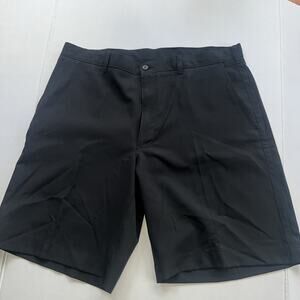 Joseph Abboud Bermuda Dress Black Mens 36 Chino Golf Shorts Summer Flat Front